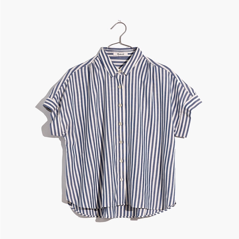 Madewell Hilltop Shirt in Savin Stripe - Picture 4 of 13